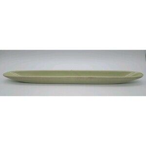 Vtg HAND PAINTED CERAMICHE TOSCANE ITALY GREEN OLIVE BOAT DISH OR TRAY